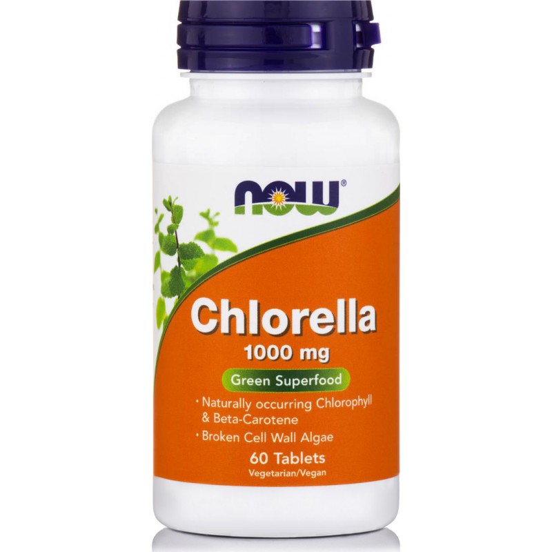 Now Foods Chlorella 60 ταμπλέτες Now Foods Chlorella 60 ταμπλέτες