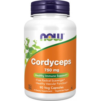 Now Foods Cordyceps 750mg 90 φυτικές κάψουλες
