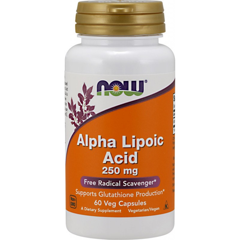 Now Foods Alpha Lipoic Acid 250mg 60 Κάψουλες Now Foods Alpha Lipoic Acid 250mg 60 Κάψουλες