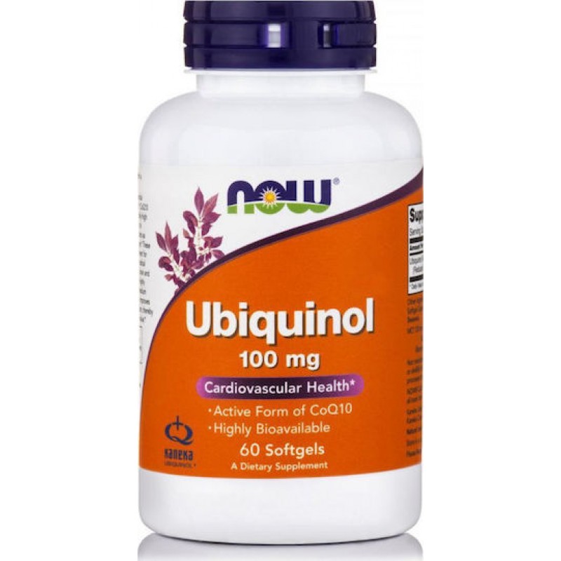 Now Ubiquinol 100mg 60 Softgels