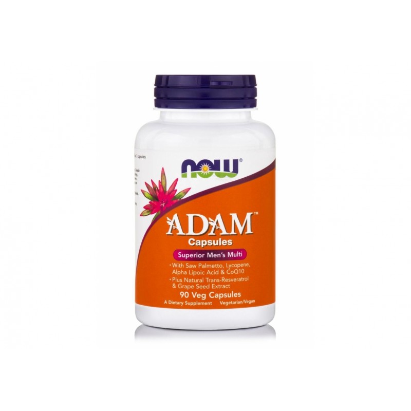 Now Foods Adam Πολυβιταμίνη για Ενέργεια, Ενίσχυση του Ανοσοποιητικού & την Υγεία των Οστών 90 φυτικές κάψουλες