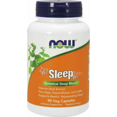 Now Foods Sleep Συμπλήρωμα για τον Ύπνο 90 φυτικές κάψουλες