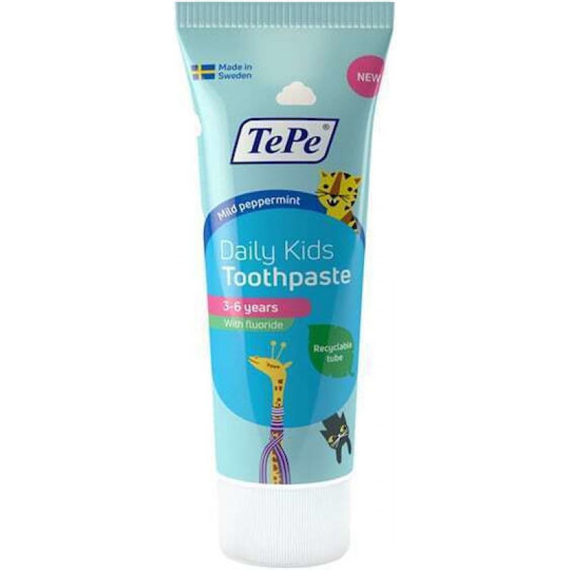 TePe Daily Παιδική Οδοντόκρεμα με Γεύση Μέντα 75ml