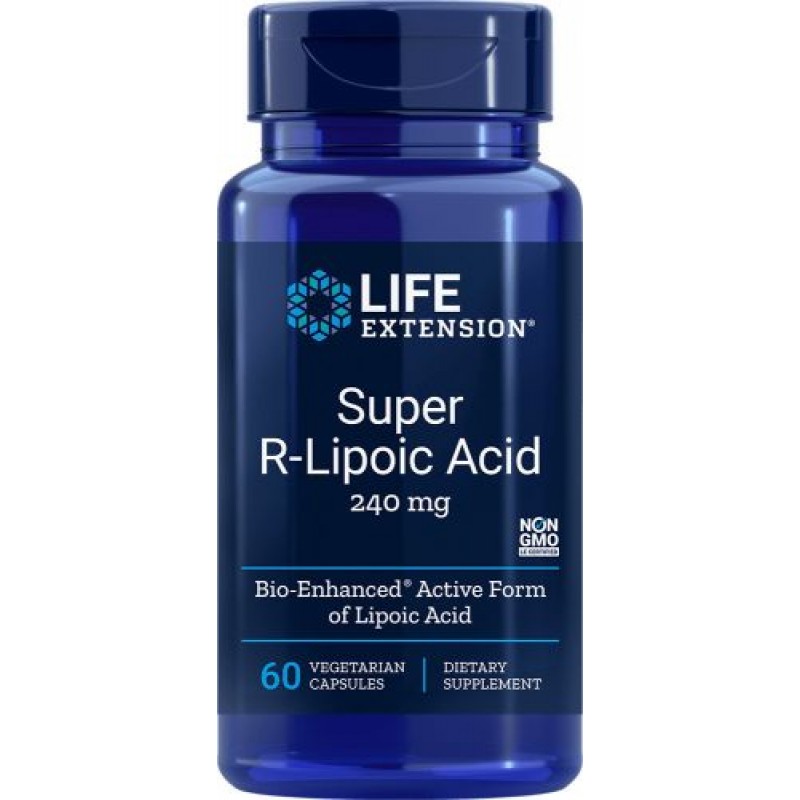 Life Extension Super R Lipoic Acid Ειδικό Συμπλήρωμα Διατροφής 60 φυτικές κάψουλες