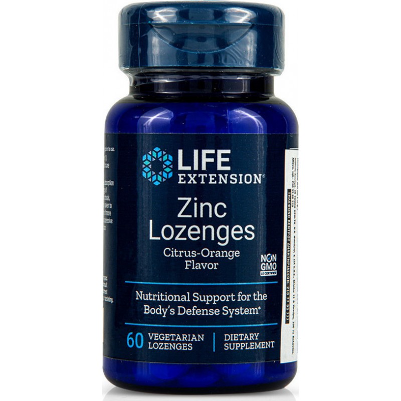 Life Extension Zinc Lozenges 24mg 60 παστίλιες Life Extension Zinc Lozenges 24mg 60 παστίλιες