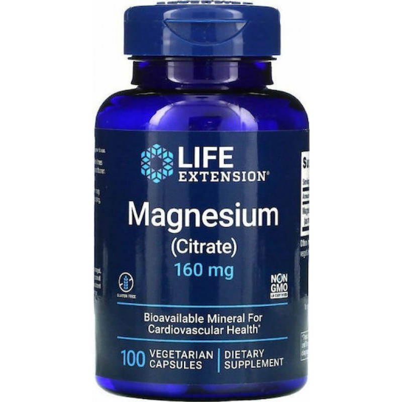 Life Extension Magnesium Citrate 160mg 100Caps Life Extension Magnesium Citrate 160mg 100Caps