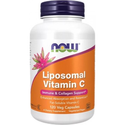 Now Foods Liposomal Βιταμίνη για Ενίσχυση του Ανοσοποιητικού, τo Δέρμα & Αντιοξειδωτική δράση 1000mg 120 κάψουλες