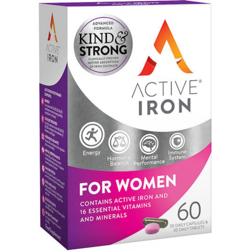 BIONAT ACTIVE IRON WOMEN 30 CAPS + 30 TABS BIONAT ACTIVE IRON WOMEN 30 CAPS + 30 TABS