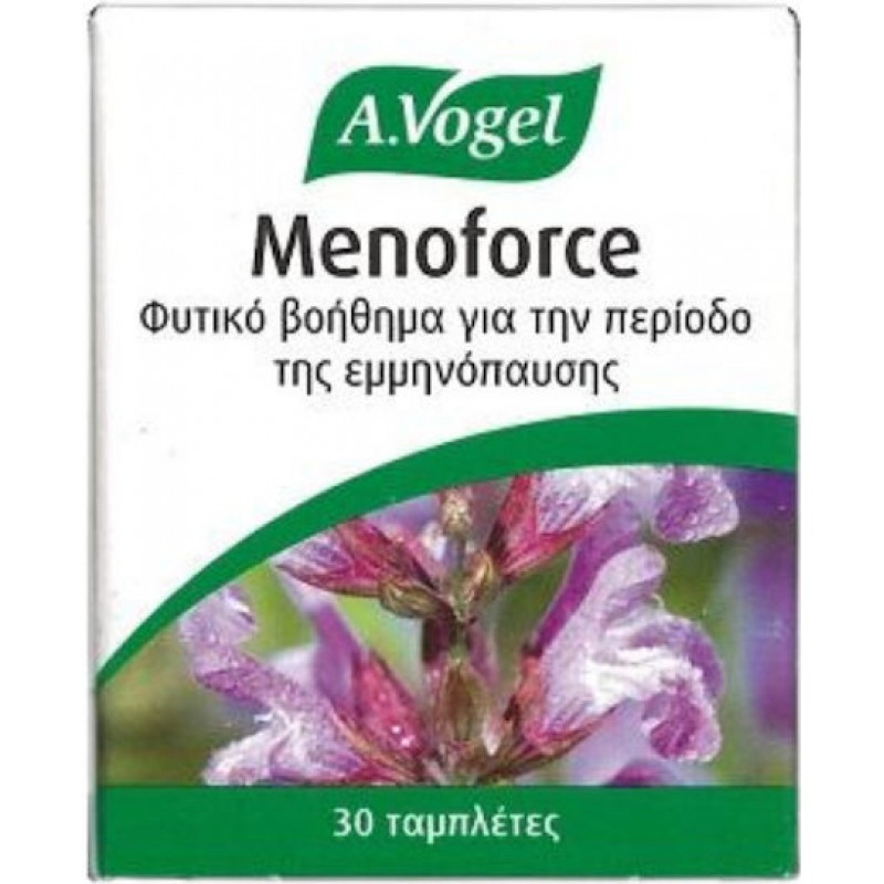 A.Vogel Menoforce Sage Tablets One A Day Συμπλήρωμα για την Εμμηνόπαυση 30 ταμπλέτες A.Vogel Menoforce Sage Tablets One A Day Συμπλήρωμα για την Εμμηνόπαυση 30 ταμπλέτες