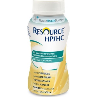 4 Χ Nestle Resource HP/HC Ειδικό Συμπλήρωμα Διατροφής 200ml Βανίλια 