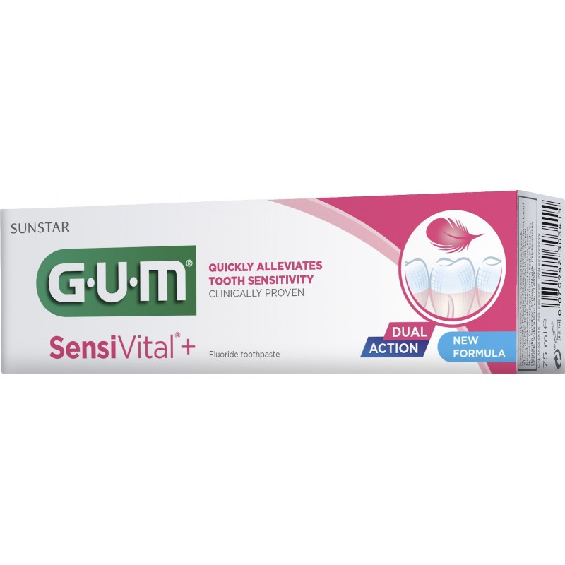 Gum SensiVital Οδοντόκρεμα για Προστασία Ούλων & Ευαίσθητα Δόντια 75ml