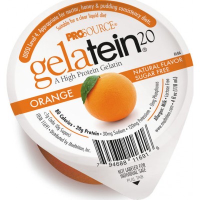Medtrition ProSource Gelatein 20 Ειδικό Συμπλήρωμα Διατροφής 118ml Πορτοκάλι