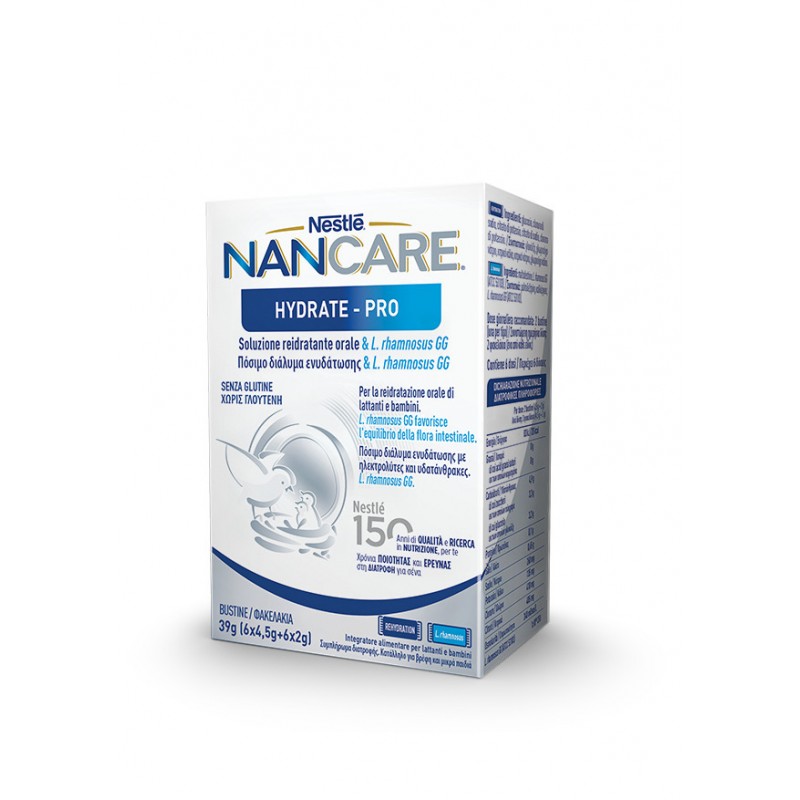 Nestle NanCare Hydrate Pro Ειδικό Συμπλήρωμα Διατροφής 12 φακελίσκοι Nestle NanCare Hydrate Pro Ειδικό Συμπλήρωμα Διατροφής 12 φακελίσκοι