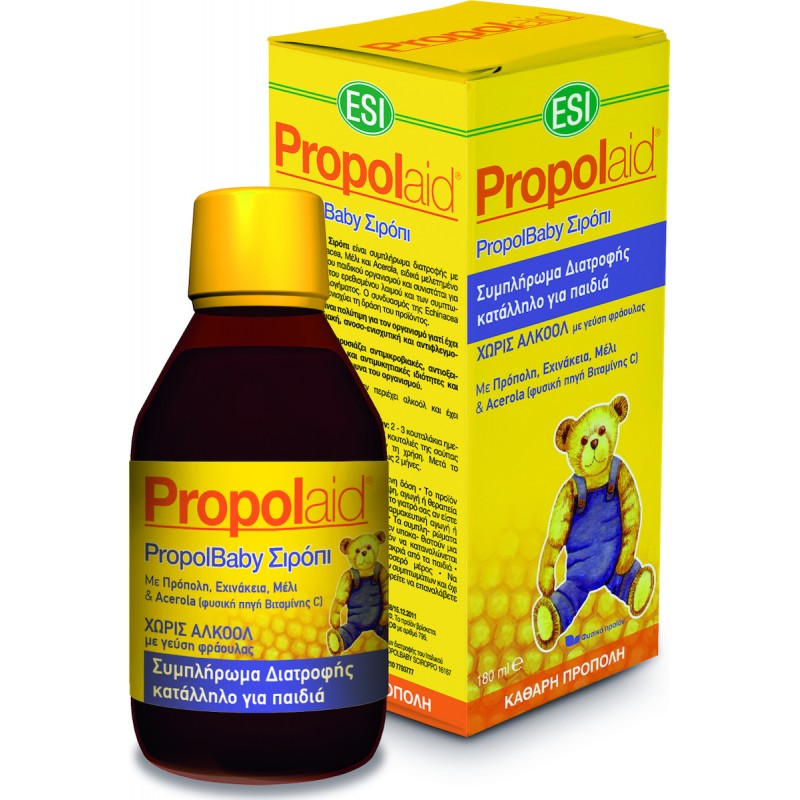 ESI Propolaid Φυτικό Σιρόπι για Ξηρό & Παραγωγικό Βήχα και Πονόλαιμο για Βρέφη και Παιδιά 180ml ESI Propolaid Φυτικό Σιρόπι για Ξηρό & Παραγωγικό Βήχα και Πονόλαιμο για Βρέφη και Παιδιά 180ml