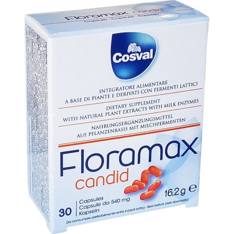 Cosval Floramax Candid Συμπλήρωμα με Προβιοτικά 30 κάψουλες