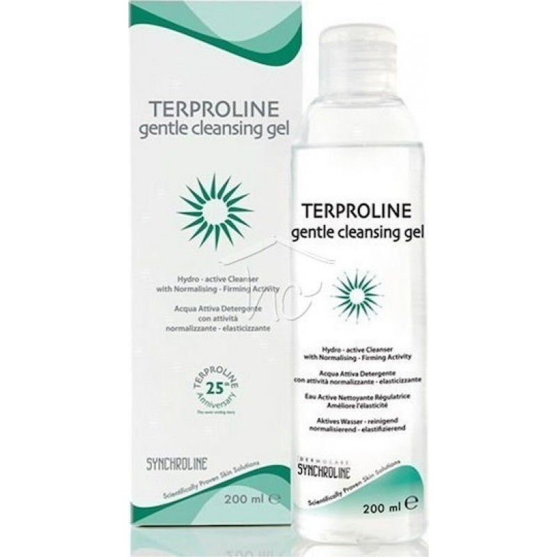 Synchroline Terproline Gentle Cleansing Gel 200ml Ντεμακιγιάζ Προσώπου 200ml