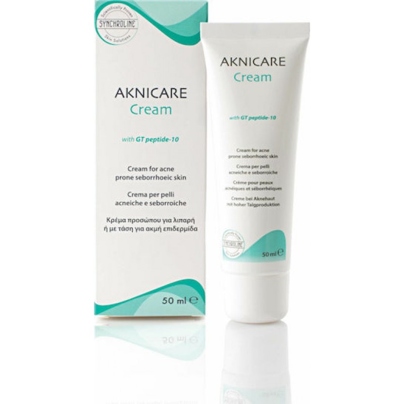Synchroline Aknicare 24ωρη Κρέμα Προσώπου κατά της Ακμής με Υαλουρονικό Οξύ & Πεπτίδια 50ml Synchroline Aknicare 24ωρη Κρέμα Προσώπου κατά της Ακμής με Υαλουρονικό Οξύ & Πεπτίδια 50ml