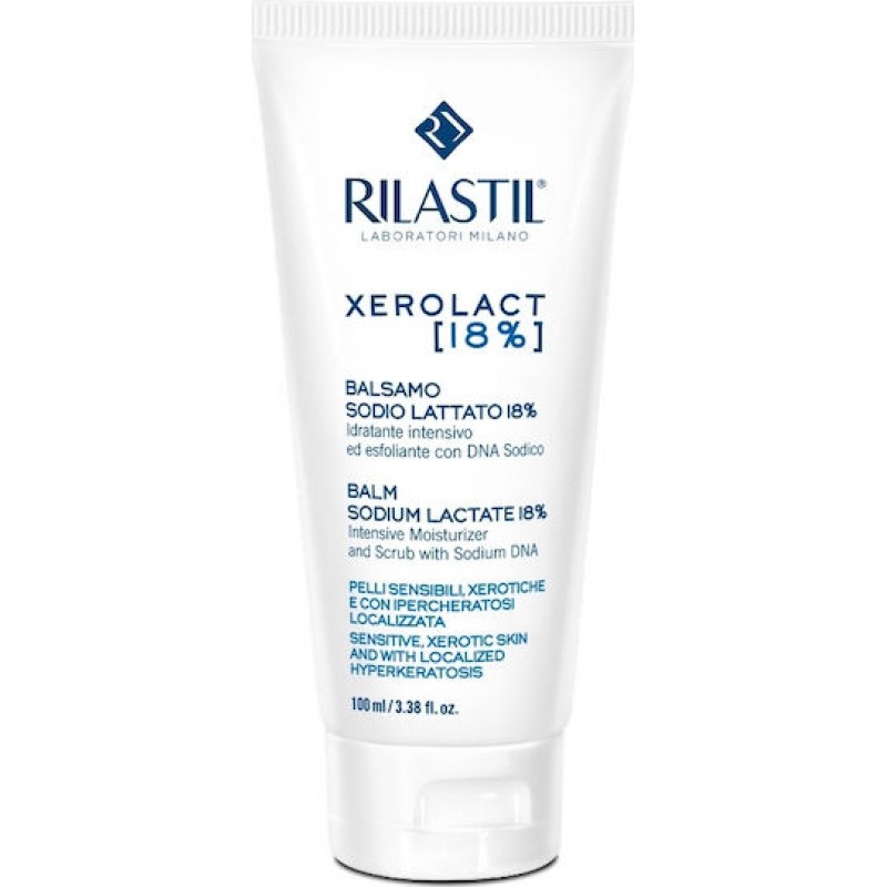 Rilastil Xerolact Balm Sodium Lactate 18% Ενυδατικό Balm Ανάπλασης για Ατοπικές Επιδερμίδες 100ml