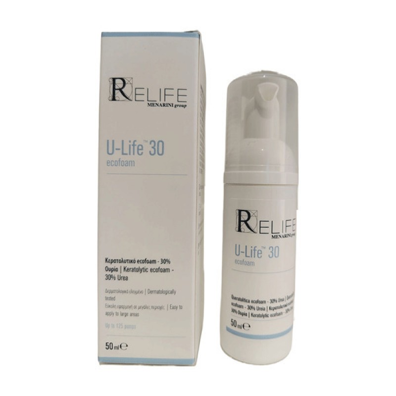 Relife U-Life Ecofoam 30% Urea 24ωρη Ενυδατική & Αναπλαστική Κρέμα Προσώπου 50ml Relife U-Life Ecofoam 30% Urea 24ωρη Ενυδατική & Αναπλαστική Κρέμα Προσώπου 50ml