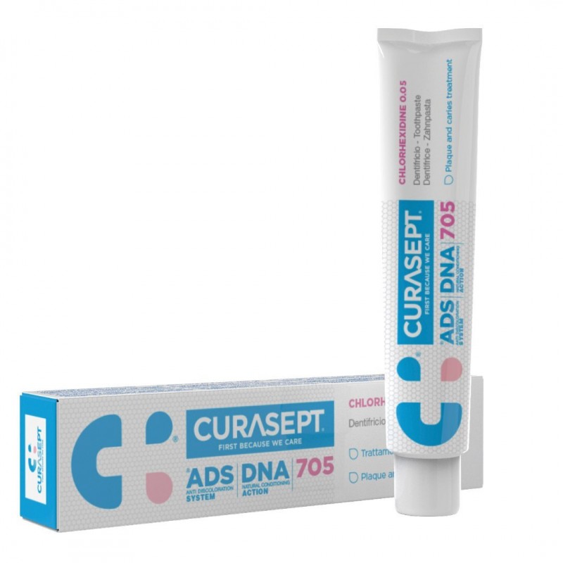 Curasept ADS DNA 705 - 0,05% CHX Οδοντόκρεμα με Χλωρεξιδίνη κατά της Πλάκας 75ml