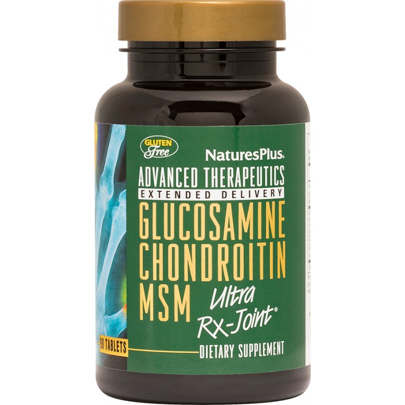 Nature's Plus Glucosamine Chondroitin-MSM Ultra RX-Joint 90 Ταμπλέτες