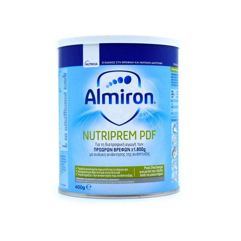 Nutricia Γάλα σε Σκόνη Almiron Nutriprem PDF για Πρόωρα 400gr