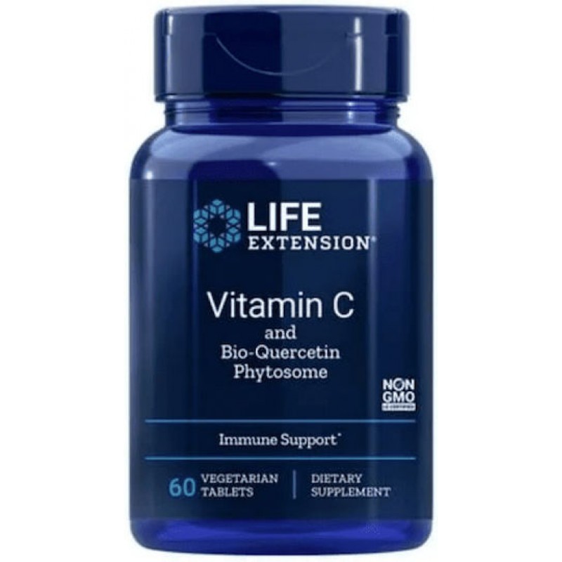 Life Extension Vitamin C & Bio-Quercetin Phytosome 1000mg 60caps Life Extension Vitamin C & Bio-Quercetin Phytosome 1000mg 60caps