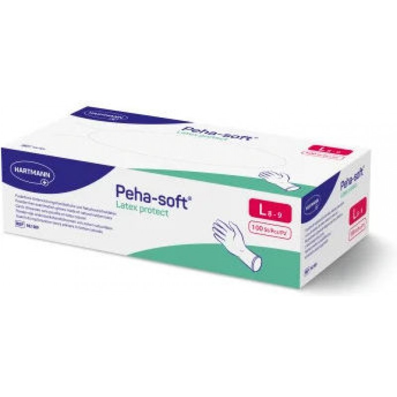 Hartmann Peha-Soft Γάντια Latex Χωρίς Πούδρα 100 Τεμάχια