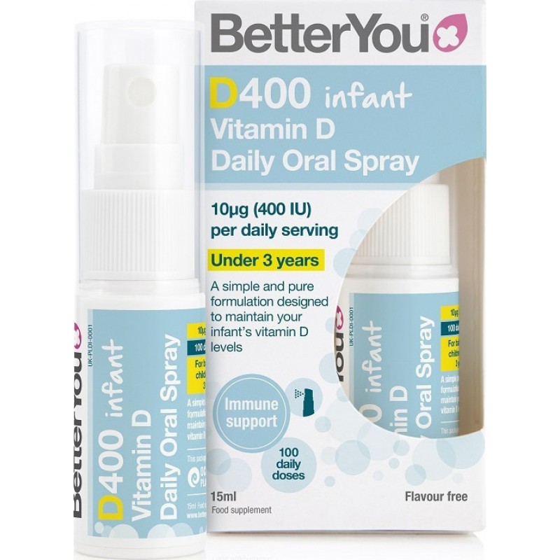 BetterYou D400 Infant Daily Oral Spray 15ml BetterYou D400 Infant Daily Oral Spray 15ml