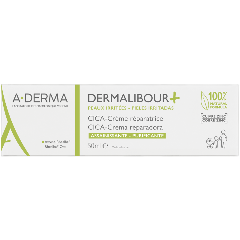 A-Derma Dermalibour+ Cica Εξυγιαντική Επανορθωτική Κρέμα 50ml