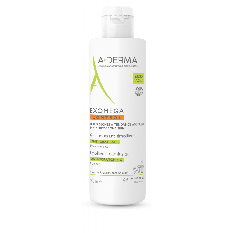 A-Derma Exomega Control Gel Καθαρισμού  - Ατοπικό Δέρμα  500ml