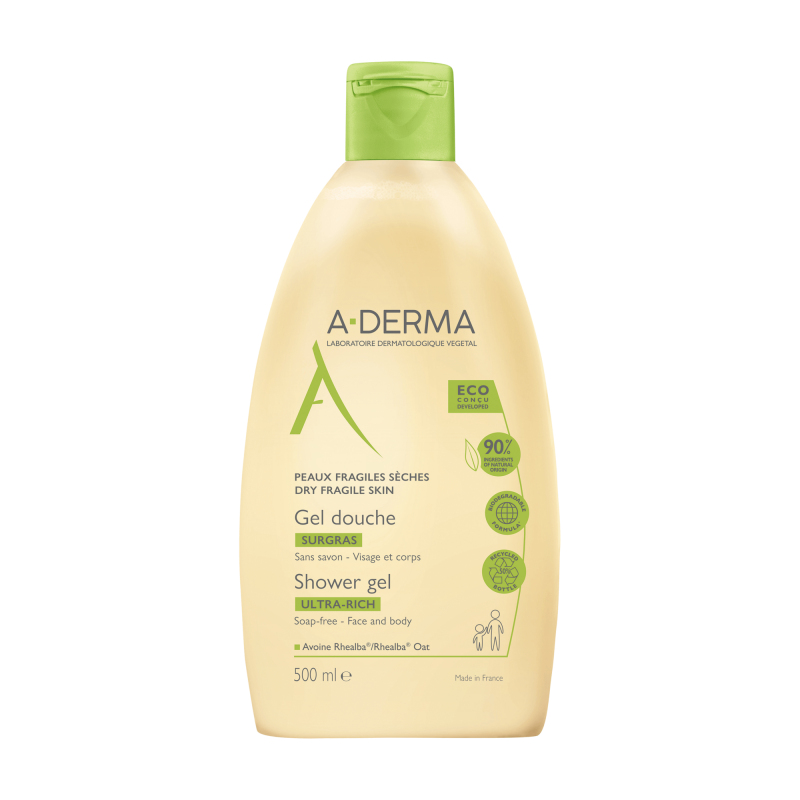 A-Derma Les Indispensables Gel Καθαρισμού για Ξηρό δέρμα 500ml