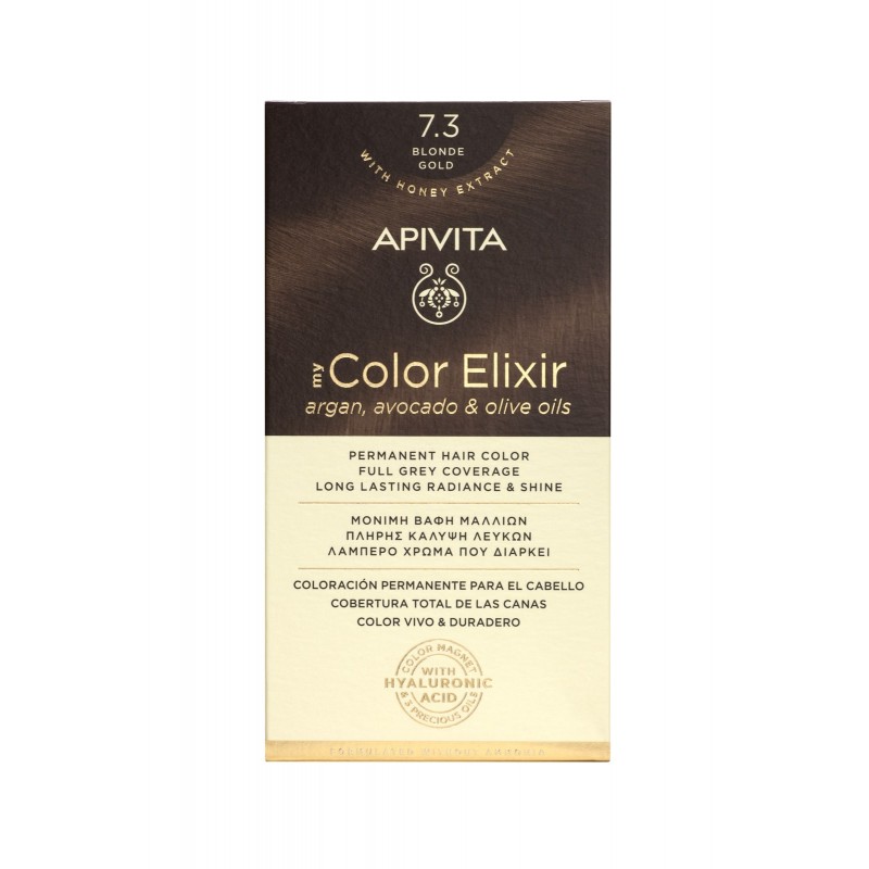 APIVITA MY COLOR ELIXIR 7.3 Ξανθό χρυσό 125ML