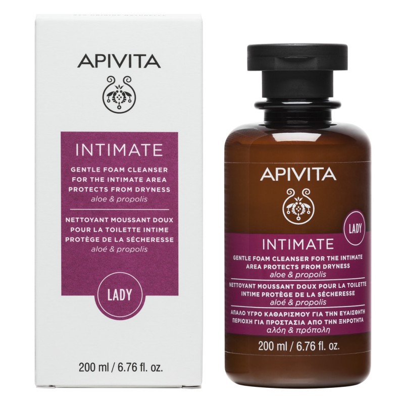APIVITA IΝΤΙΜΑΤΕ LADY - ΑΠΑΛΟ ΥΓΡΟ ΚΑΘΑΡΙΣΜΟΥ ΓΙΑ ΤΗΝ ΕΥΑΙΣΘΗΤΗ ΠΕΡΙΟΧΗ ΓΙΑ ΠΡΟΣΤΑΣΙΑ ΑΠΟ ΤΗΝ ΞΗΡΟΤΗΤΑ με αλόη & πρόπολη 200ML APIVITA IΝΤΙΜΑΤΕ LADY - ΑΠΑΛΟ ΥΓΡΟ ΚΑΘΑΡΙΣΜΟΥ ΓΙΑ ΤΗΝ ΕΥΑΙΣΘΗΤΗ ΠΕΡΙΟΧΗ ΓΙΑ ΠΡΟΣΤΑΣΙΑ ΑΠΟ ΤΗΝ ΞΗΡΟΤΗΤΑ με αλόη & πρόπολη 200ML