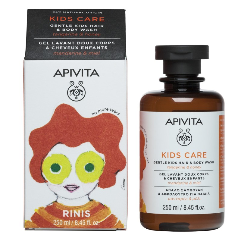 APIVITA KIDS ΣΑΜΠΟΥΑΝ & ΑΦΡΟΛΟΥΤΡΟ με μανταρίνι & μέλι 250ML APIVITA KIDS ΣΑΜΠΟΥΑΝ & ΑΦΡΟΛΟΥΤΡΟ με μανταρίνι & μέλι 250ML