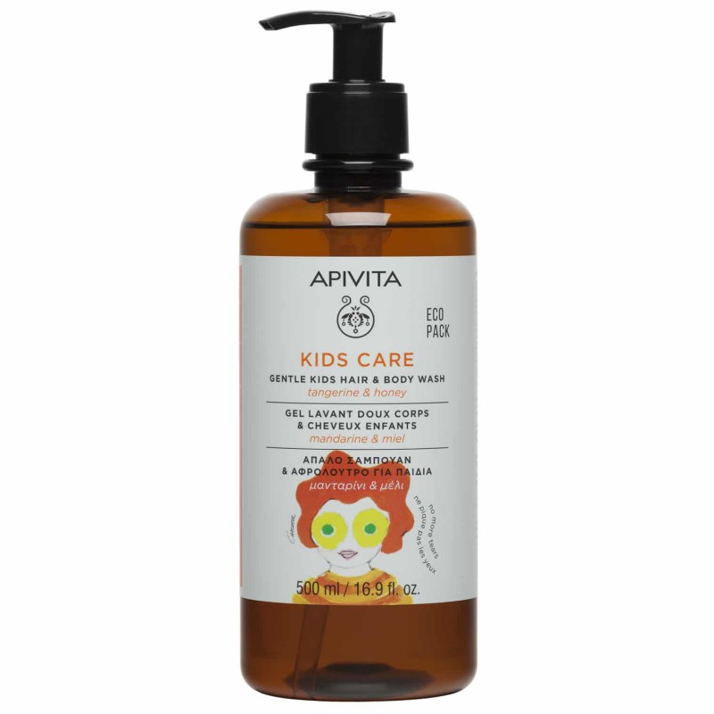 APIVITA ECO PACK KIDS HAIR-BODY WASH 500ML