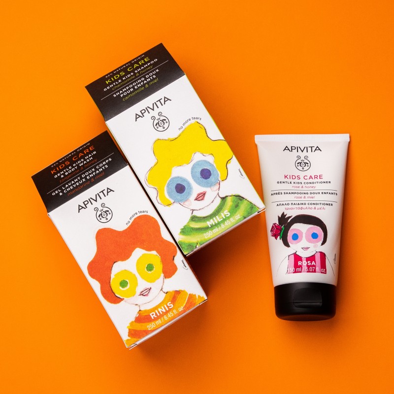 APIVITA KIDS CONDITIONER με τριαντάφυλλο & μέλι 150ML