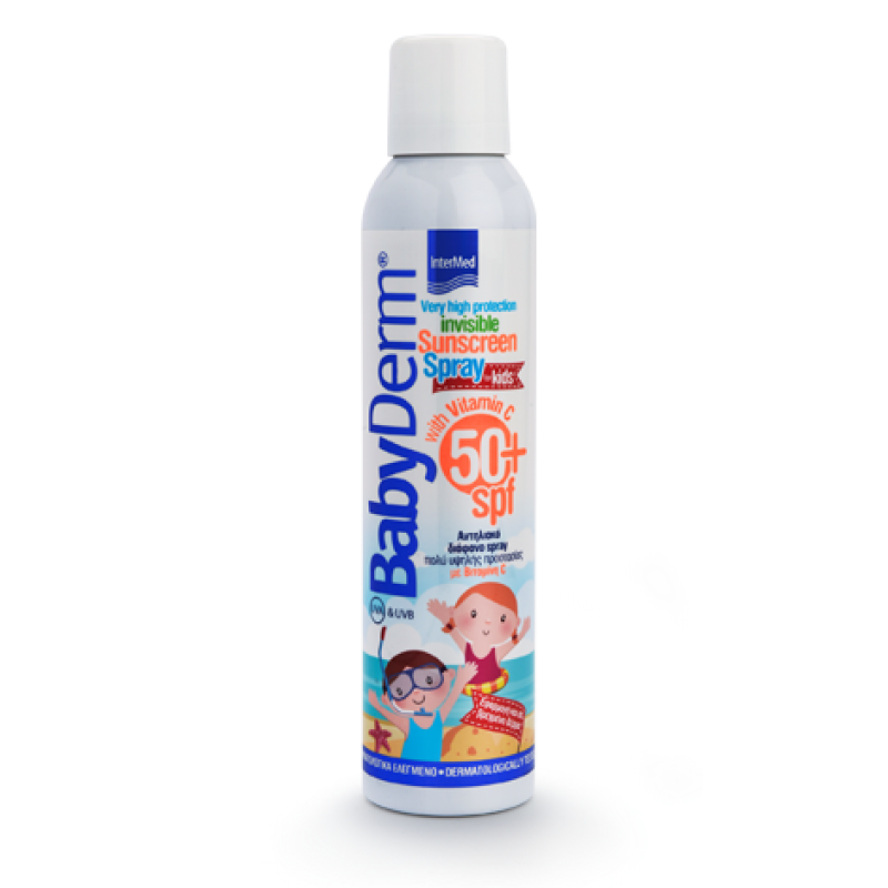 InterMed BabyDerm Invisible Sunscreen Spray spf 50+ for Kids 200mL