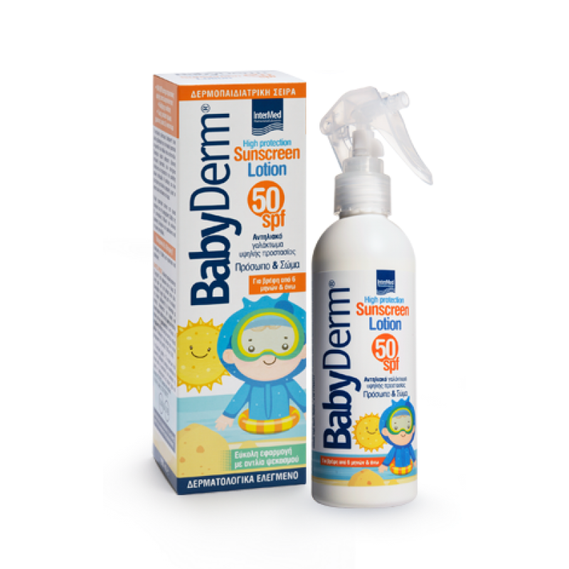 InterMed BabyDerm Sunscreen Lotion 50SPF 200mL