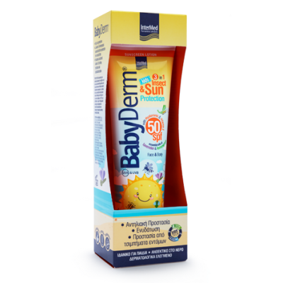 InterMed BabyDerm kids 3 in 1 Insect & Sun Protection 50 SPF, 300mL