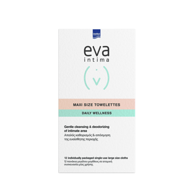 InterMed Eva Intima Maxi Size Towelettes Individually Packed 12τμχ