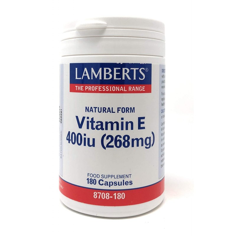 Lamberts Vitamin E 400iu Natural Form 180caps