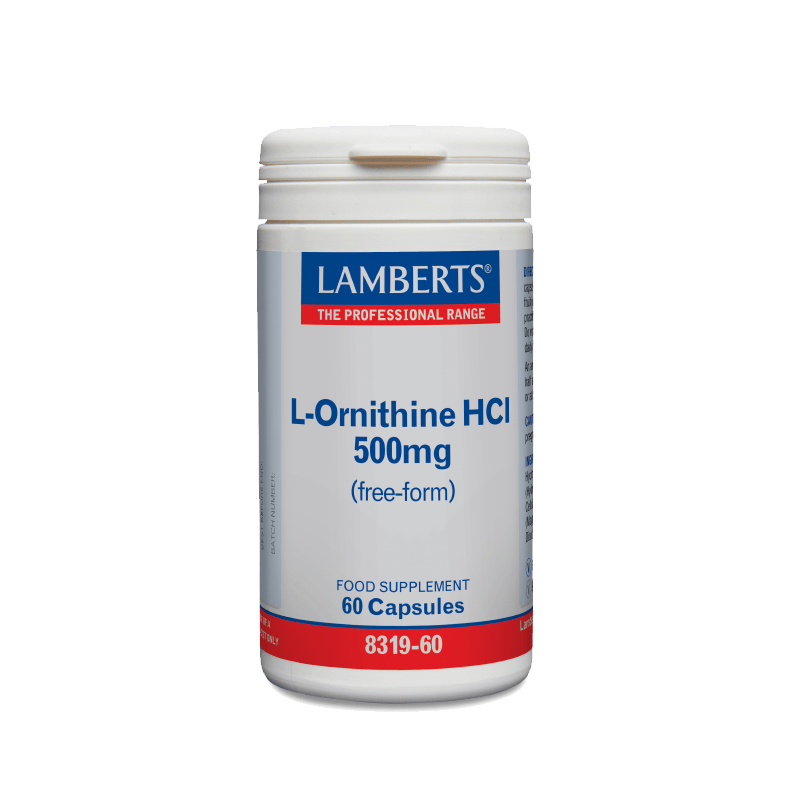 LAMBERTS L-ORNITHINE 500MG 60CAPS