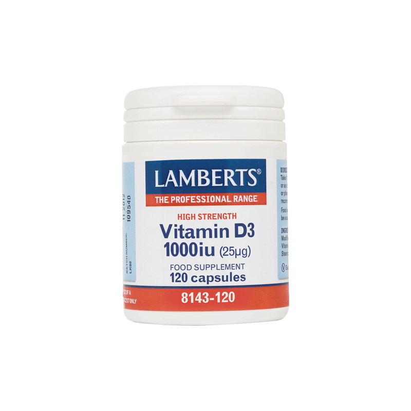 LAMBERTS VITAMIN D3 1000IU/25mg 120CAPS