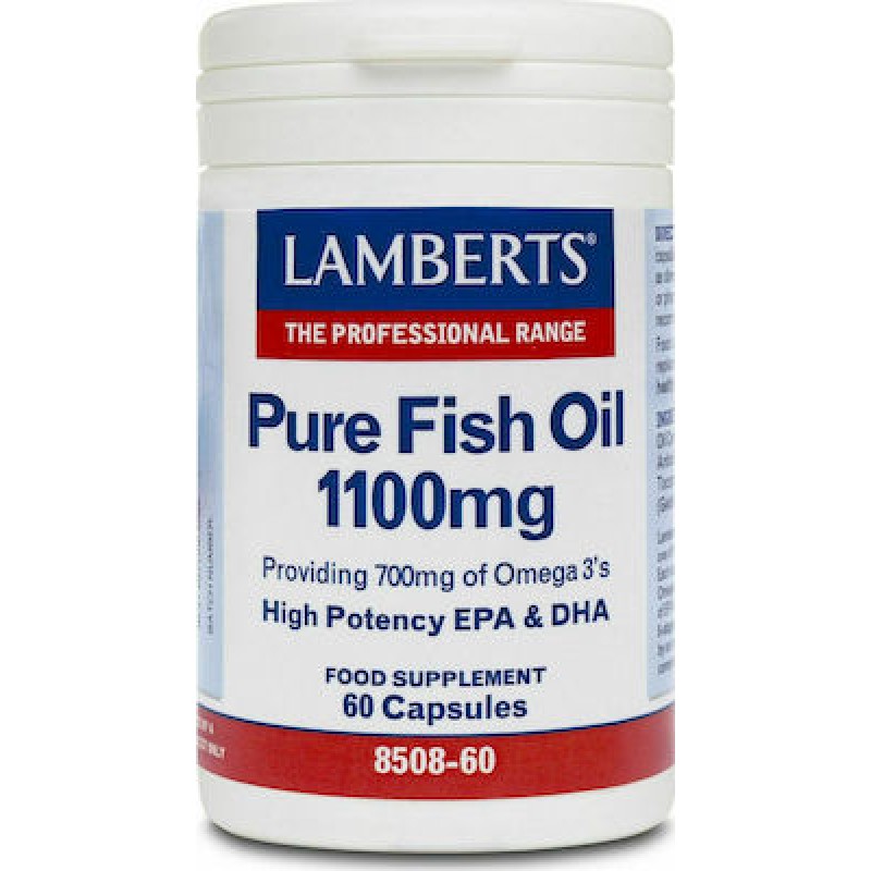 LAMBERTS PURE FISH OIL 1100MG (EPA) 60CAPS (Ω3)