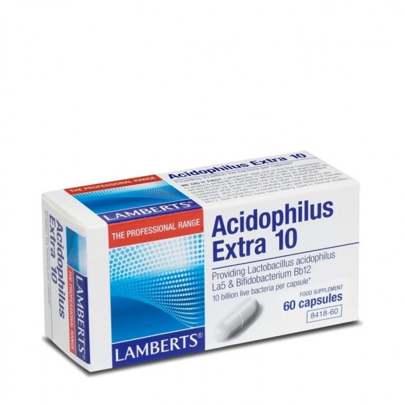 Lamberts ACIDOPHILUS EXTRA 10 (MILK FREE) 60CAPS