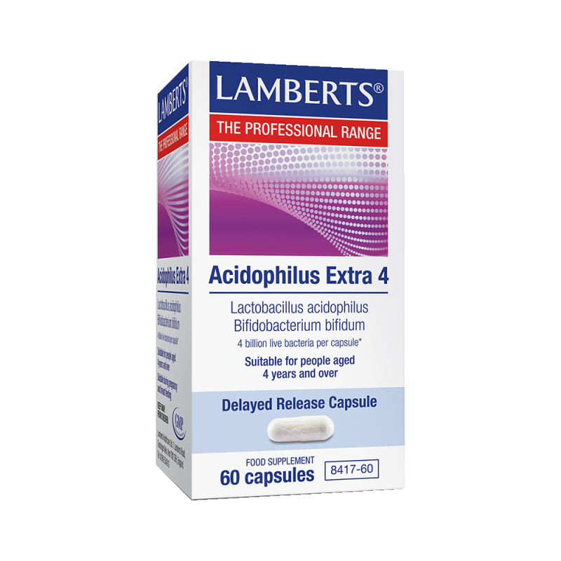 LAMBERTS ACIDOPHILUS EXTRA 4 (MILK FREE) 60CAPS