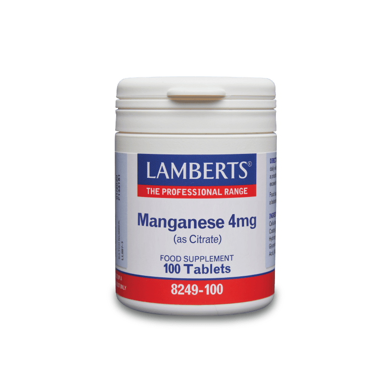 Lamberts Manganese (as citrate) 4mg 100 caps Lamberts Manganese (as citrate) 4mg 100 caps