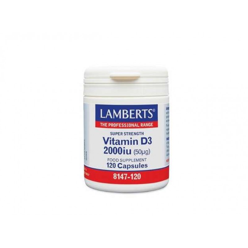 Lamberts Vitamin D3 2000iu, 120caps