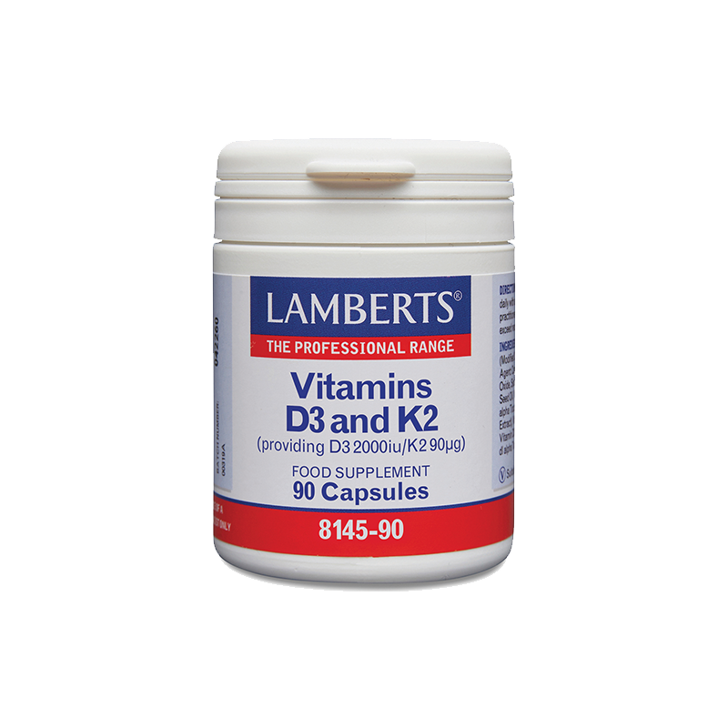 LAMBERTS VITAMIN D3 2000IU & K2 90CAPS